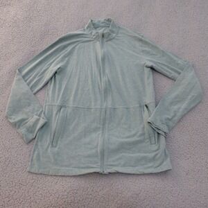 Coolibar Sonora Jacket Mens Medium Green UPF 50+ Bamboo Blend Full Zip